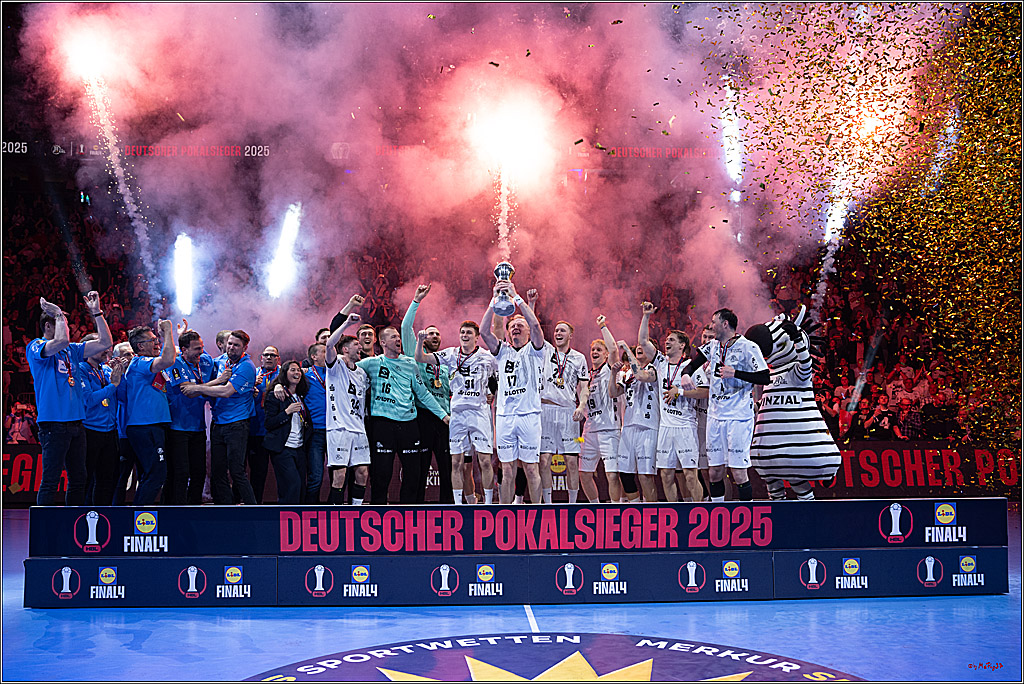 DHB-Pokal Lidl-F4  Finale - THW Kiel - MT Melsungen; Köln, 13.04.2025