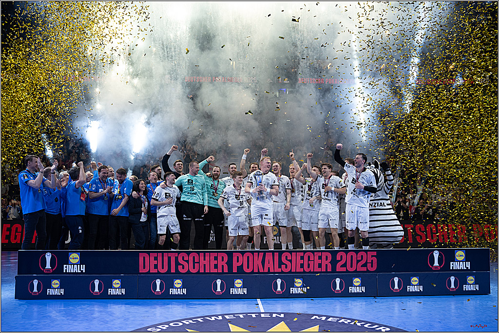 DHB-Pokal Lidl-F4  Finale - THW Kiel - MT Melsungen; Köln, 13.04.2025
