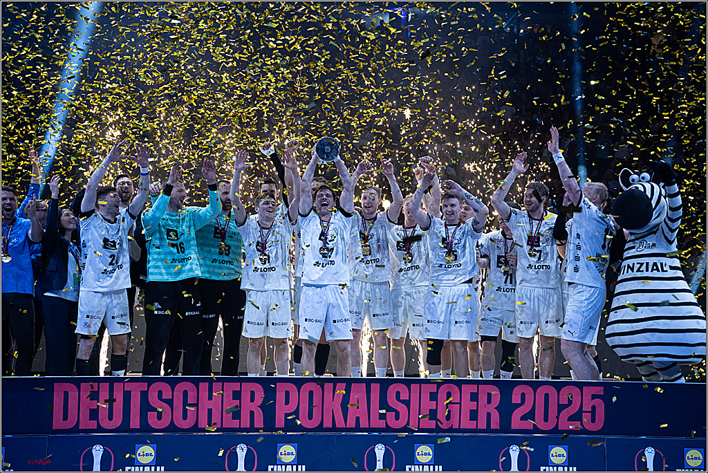 DHB-Pokal Lidl-F4  Finale - THW Kiel - MT Melsungen; Köln, 13.04.2025