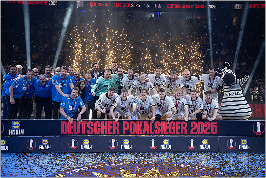 DHB-Pokal Lidl-F4  Finale - THW Kiel - MT Melsungen; Köln, 13.04.2025