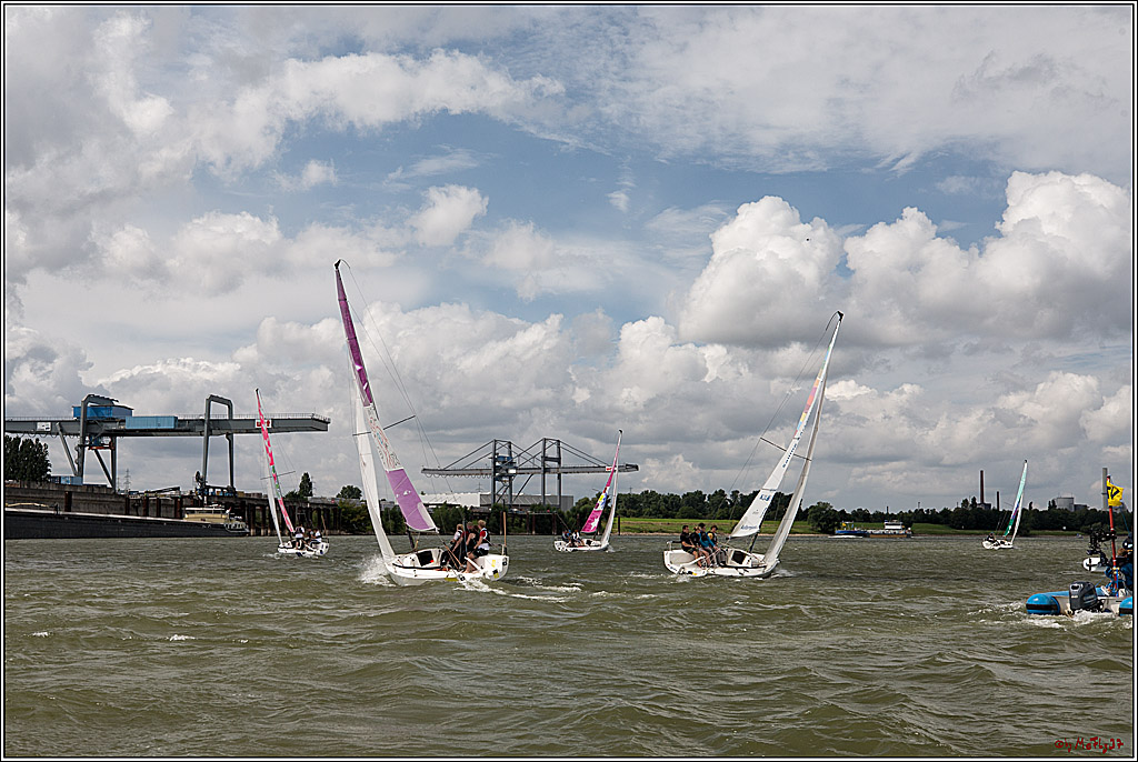 Die Kultur-Regatta Sailing #Art4GlobalGoals - Nachhaltigkeitsziele (Sustainable Develpment Goals / SDGs) der Vereinten Nationen (UN); Monheim - Duesselorfer Yachthafen, 22.08.2021