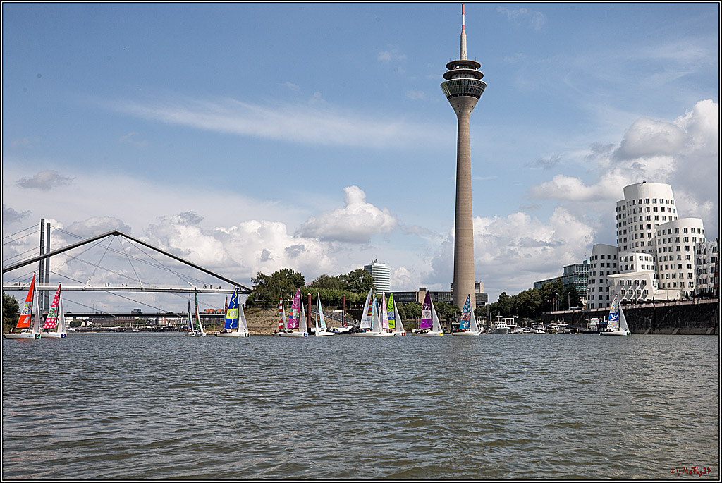 Die Kultur-Regatta Sailing #Art4GlobalGoals - Nachhaltigkeitsziele (Sustainable Develpment Goals / SDGs) der Vereinten Nationen (UN); Monheim - Duesselorfer Yachthafen, 22.08.2021