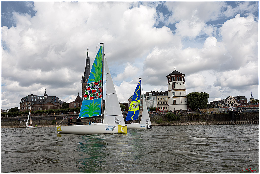 Die Kultur-Regatta Sailing #Art4GlobalGoals - Nachhaltigkeitsziele (Sustainable Develpment Goals / SDGs) der Vereinten Nationen (UN); Monheim - Duesselorfer Yachthafen, 22.08.2021