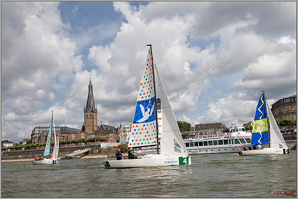 Die Kultur-Regatta Sailing #Art4GlobalGoals - Nachhaltigkeitsziele (Sustainable Develpment Goals / SDGs) der Vereinten Nationen (UN); Monheim - Duesselorfer Yachthafen, 22.08.2021