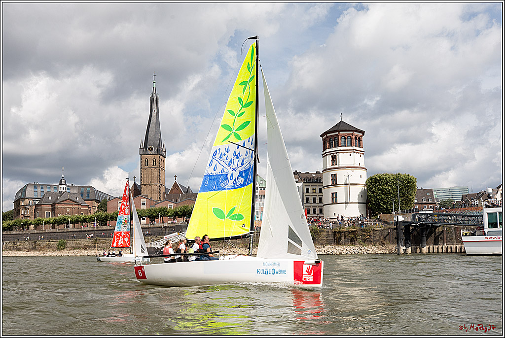 Die Kultur-Regatta Sailing #Art4GlobalGoals - Nachhaltigkeitsziele (Sustainable Develpment Goals / SDGs) der Vereinten Nationen (UN); Monheim - Duesselorfer Yachthafen, 22.08.2021