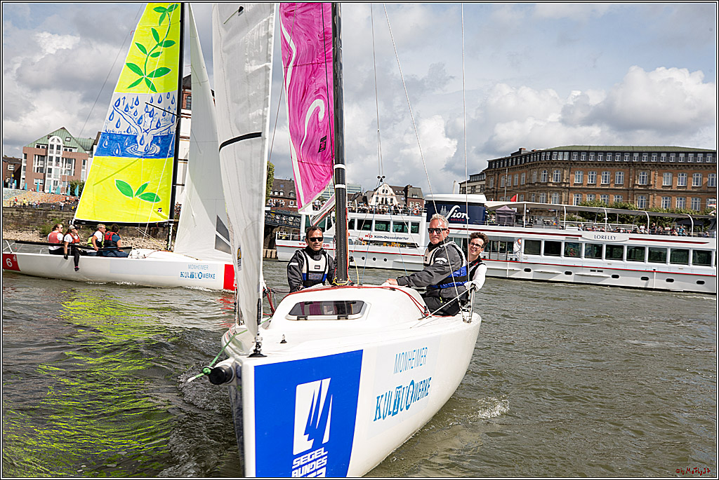 Die Kultur-Regatta Sailing #Art4GlobalGoals - Nachhaltigkeitsziele (Sustainable Develpment Goals / SDGs) der Vereinten Nationen (UN); Monheim - Duesselorfer Yachthafen, 22.08.2021