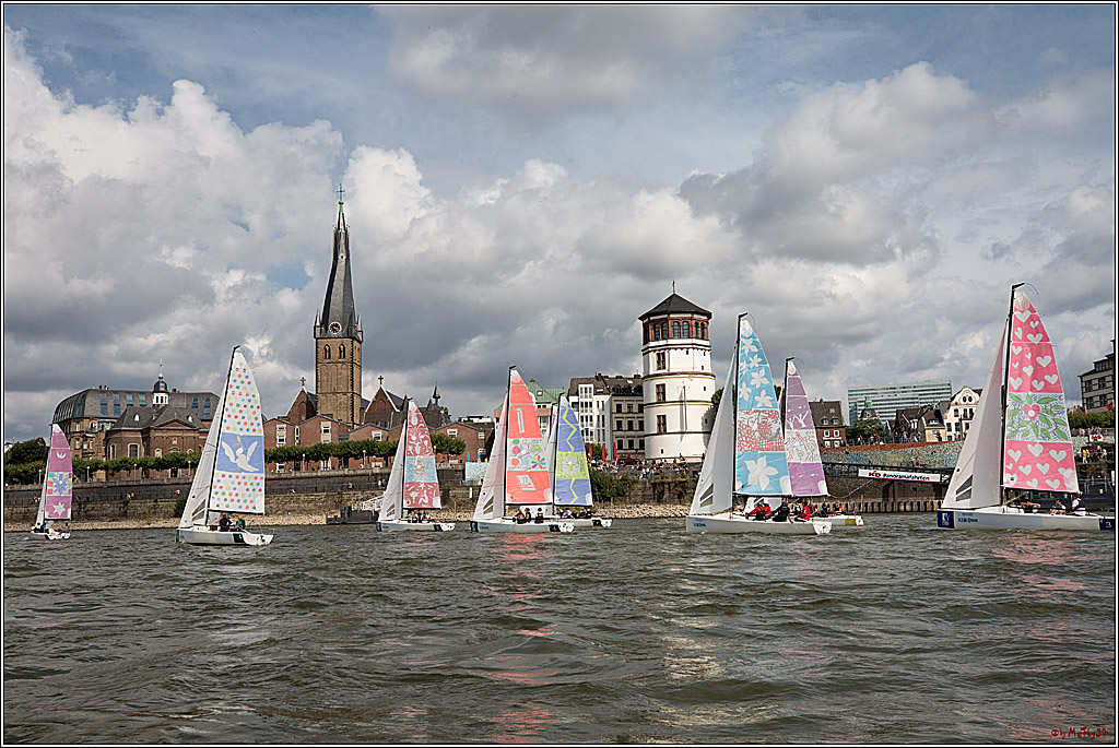 Die Kultur-Regatta Sailing #Art4GlobalGoals - Nachhaltigkeitsziele (Sustainable Develpment Goals / SDGs) der Vereinten Nationen (UN); Monheim - Duesselorfer Yachthafen, 22.08.2021