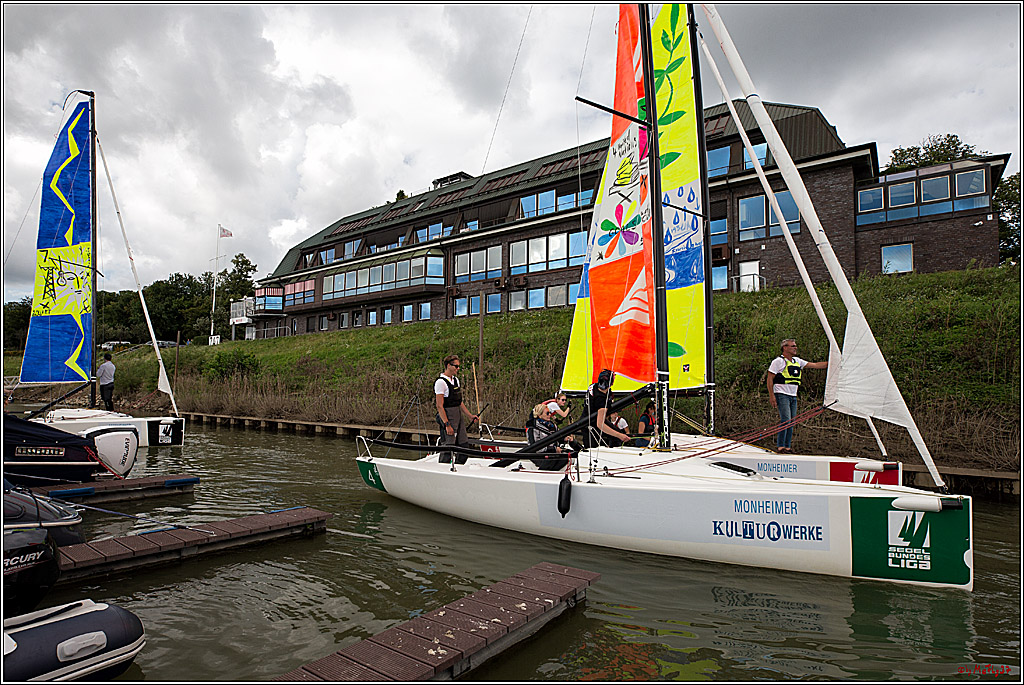 Die Kultur-Regatta Sailing #Art4GlobalGoals - Nachhaltigkeitsziele (Sustainable Develpment Goals / SDGs) der Vereinten Nationen (UN); Monheim - Duesselorfer Yachthafen, 22.08.2021