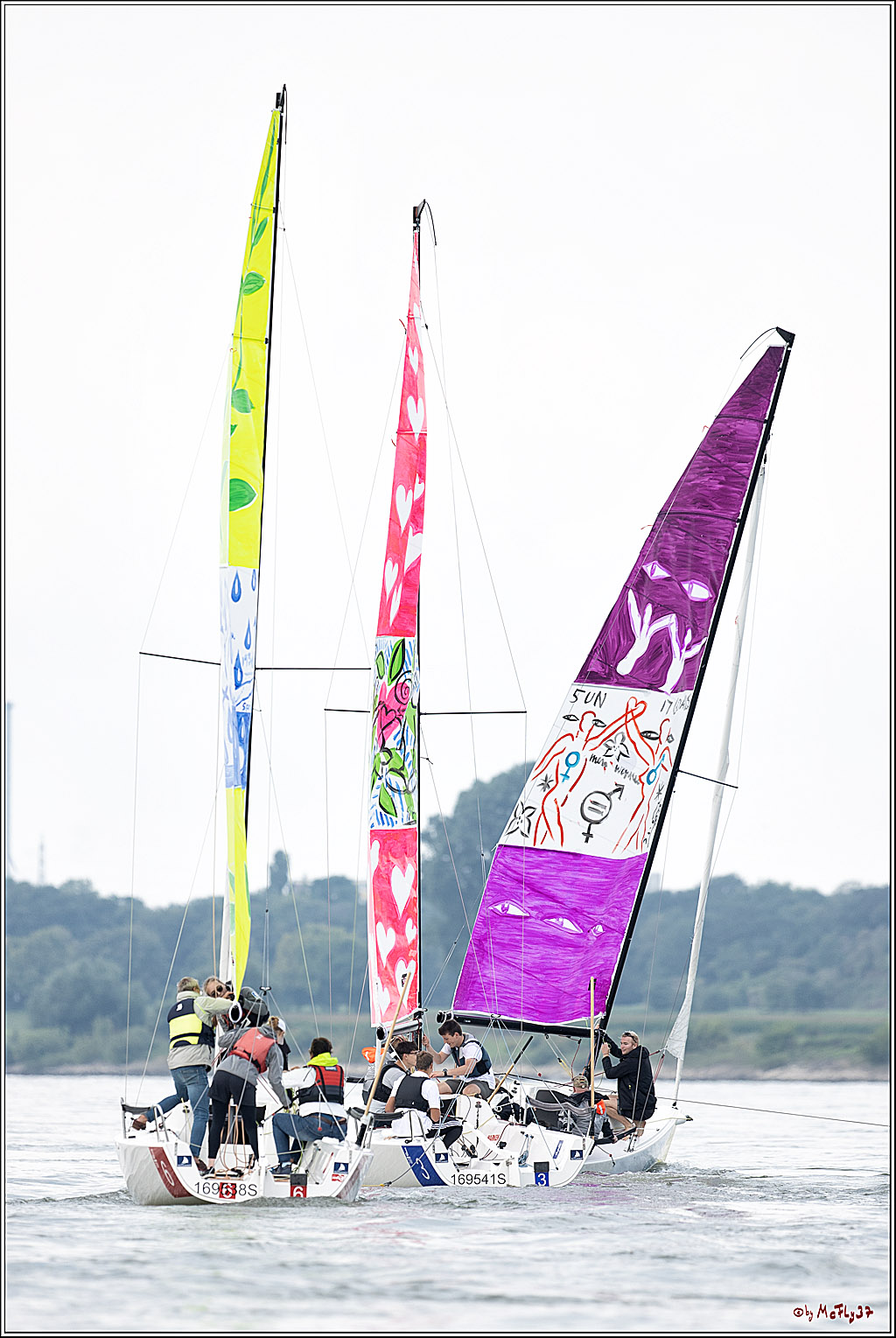 Die Kultur-Regatta Sailing #Art4GlobalGoals - Nachhaltigkeitsziele (Sustainable Develpment Goals / SDGs) der Vereinten Nationen (UN); Monheim - Duesselorfer Yachthafen, 22.08.2021