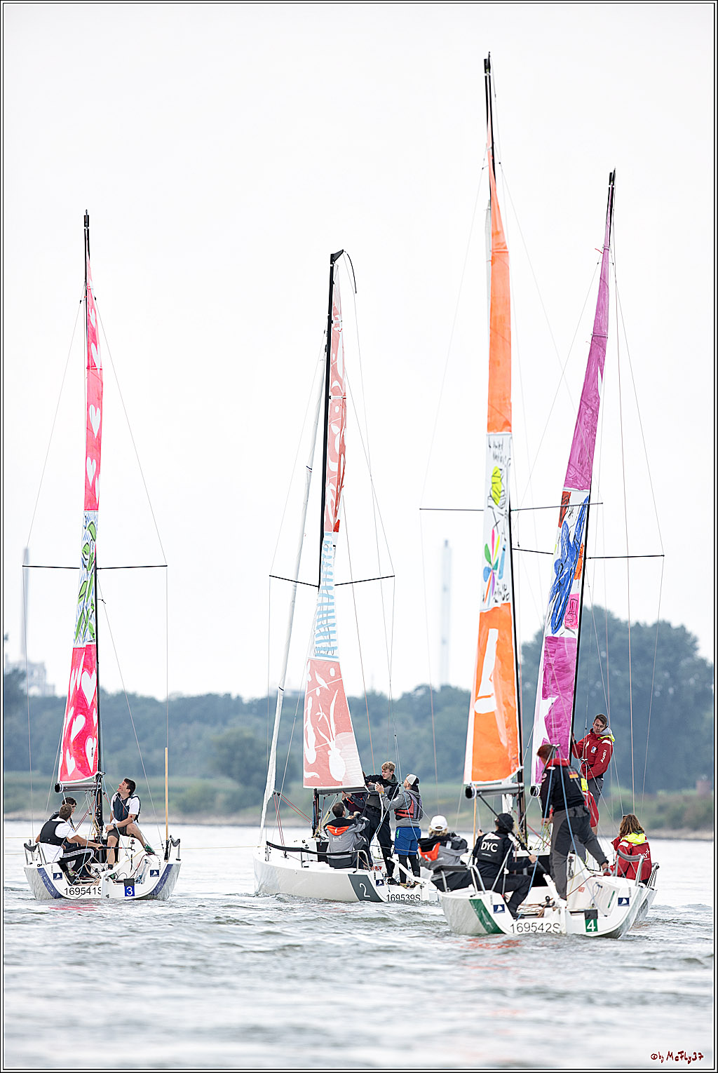 Die Kultur-Regatta Sailing #Art4GlobalGoals - Nachhaltigkeitsziele (Sustainable Develpment Goals / SDGs) der Vereinten Nationen (UN); Monheim - Duesselorfer Yachthafen, 22.08.2021