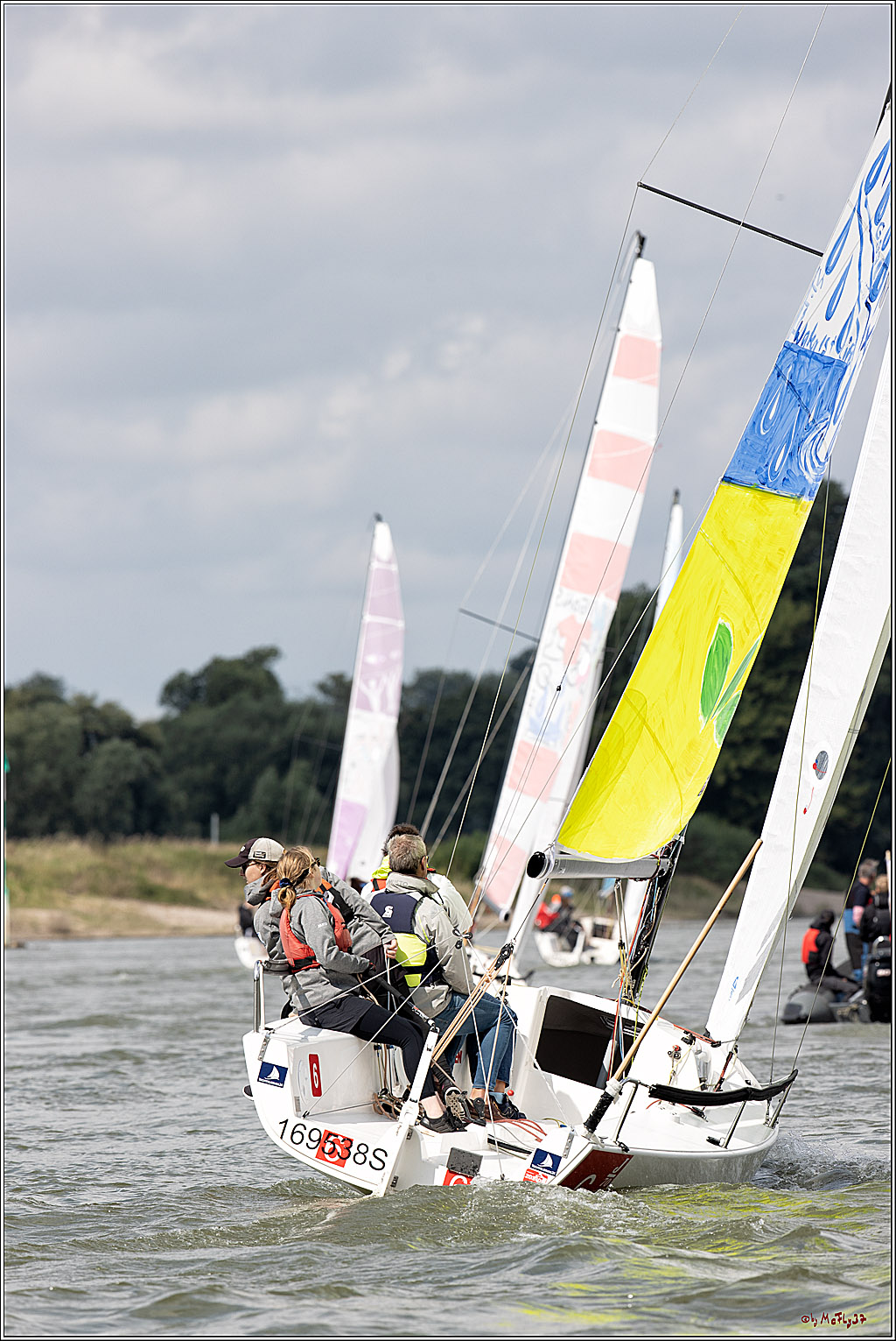 Die Kultur-Regatta Sailing #Art4GlobalGoals - Nachhaltigkeitsziele (Sustainable Develpment Goals / SDGs) der Vereinten Nationen (UN); Monheim - Duesselorfer Yachthafen, 22.08.2021