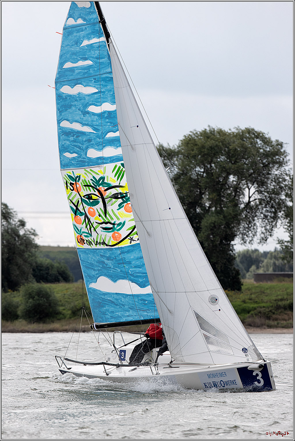 Die Kultur-Regatta Sailing #Art4GlobalGoals - Nachhaltigkeitsziele (Sustainable Develpment Goals / SDGs) der Vereinten Nationen (UN); Monheim - Duesselorfer Yachthafen, 22.08.2021