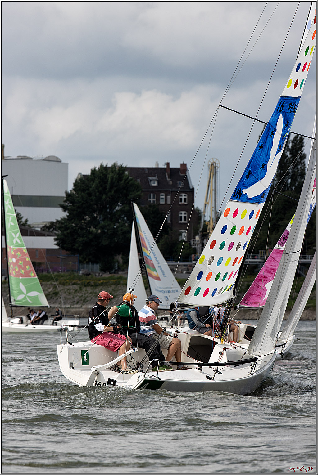 Die Kultur-Regatta Sailing #Art4GlobalGoals - Nachhaltigkeitsziele (Sustainable Develpment Goals / SDGs) der Vereinten Nationen (UN); Monheim - Duesselorfer Yachthafen, 22.08.2021