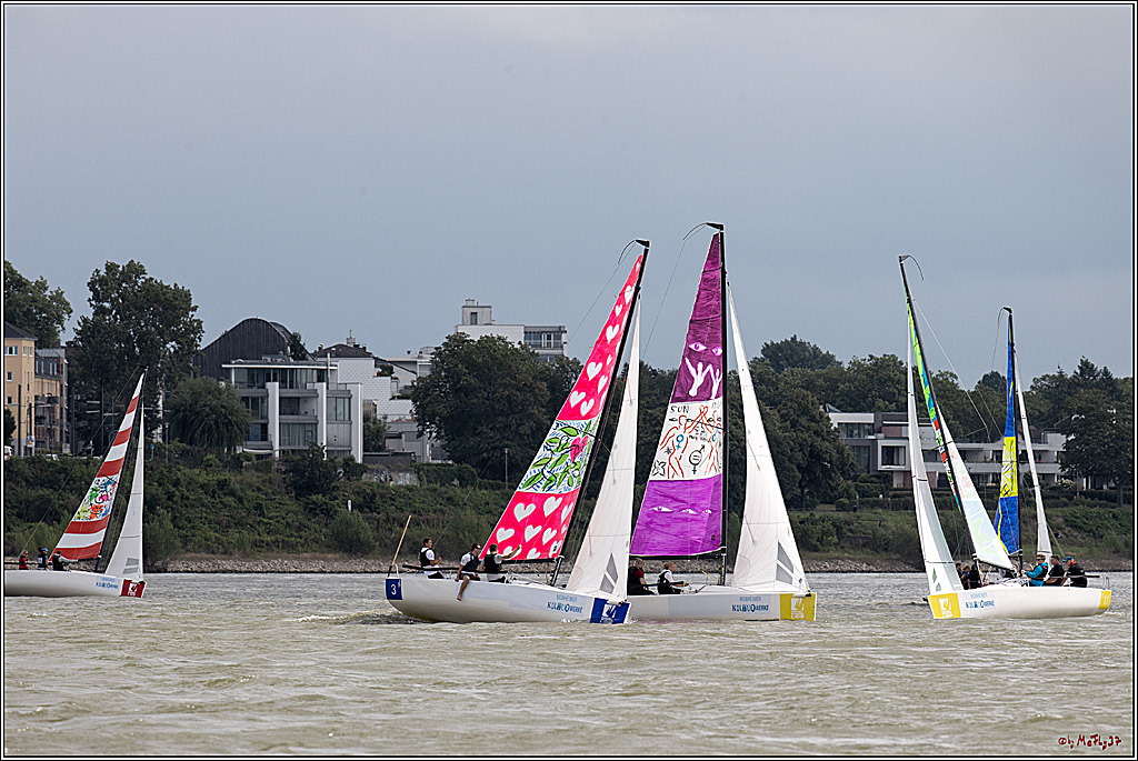 Die Kultur-Regatta Sailing #Art4GlobalGoals - Nachhaltigkeitsziele (Sustainable Develpment Goals / SDGs) der Vereinten Nationen (UN); Monheim - Duesselorfer Yachthafen, 22.08.2021