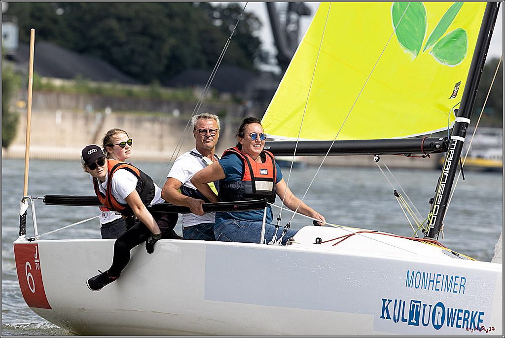 Die Kultur-Regatta Sailing #Art4GlobalGoals - Nachhaltigkeitsziele (Sustainable Develpment Goals / SDGs) der Vereinten Nationen (UN); Monheim - Duesselorfer Yachthafen, 22.08.2021