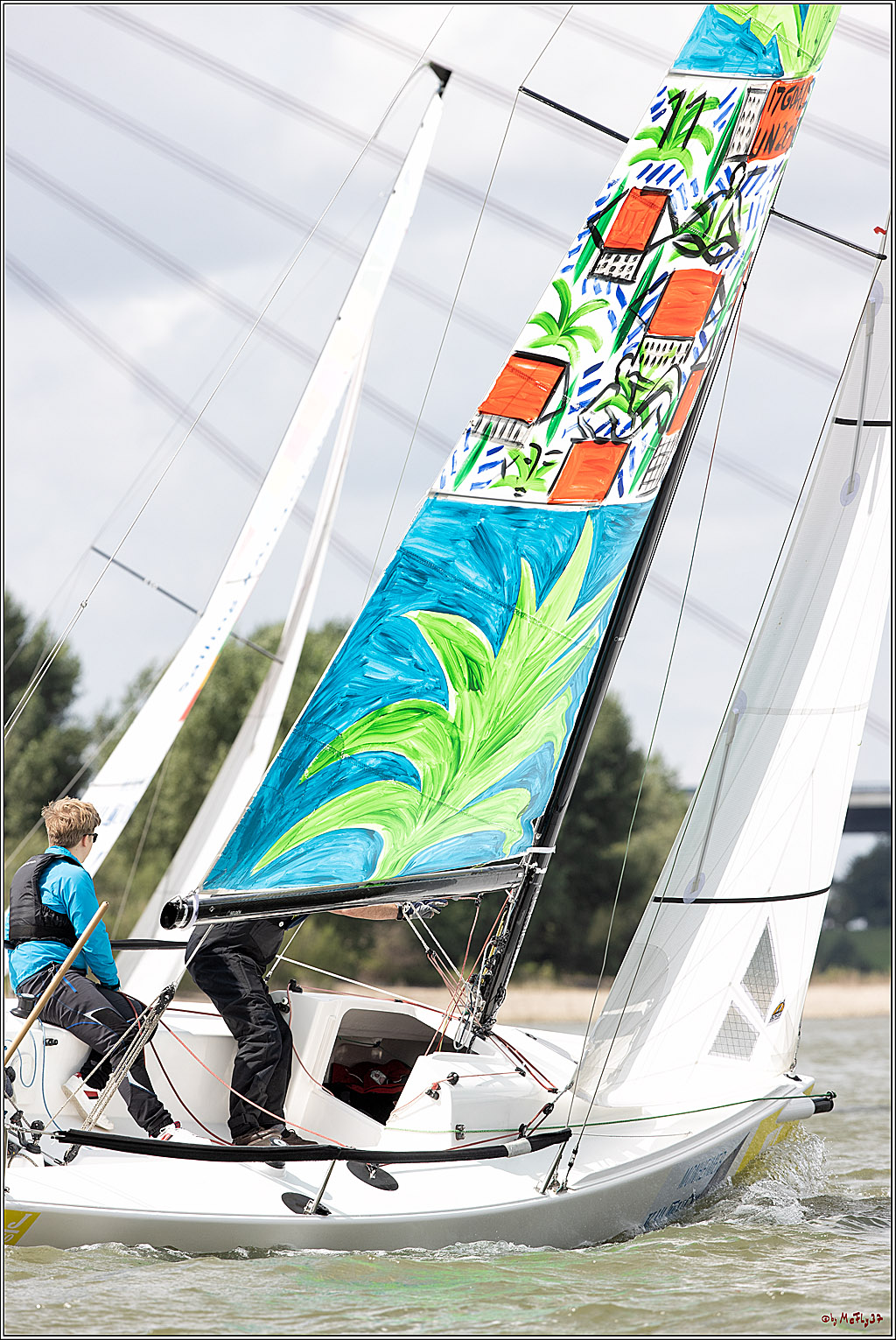 Die Kultur-Regatta Sailing #Art4GlobalGoals - Nachhaltigkeitsziele (Sustainable Develpment Goals / SDGs) der Vereinten Nationen (UN); Monheim - Duesselorfer Yachthafen, 22.08.2021