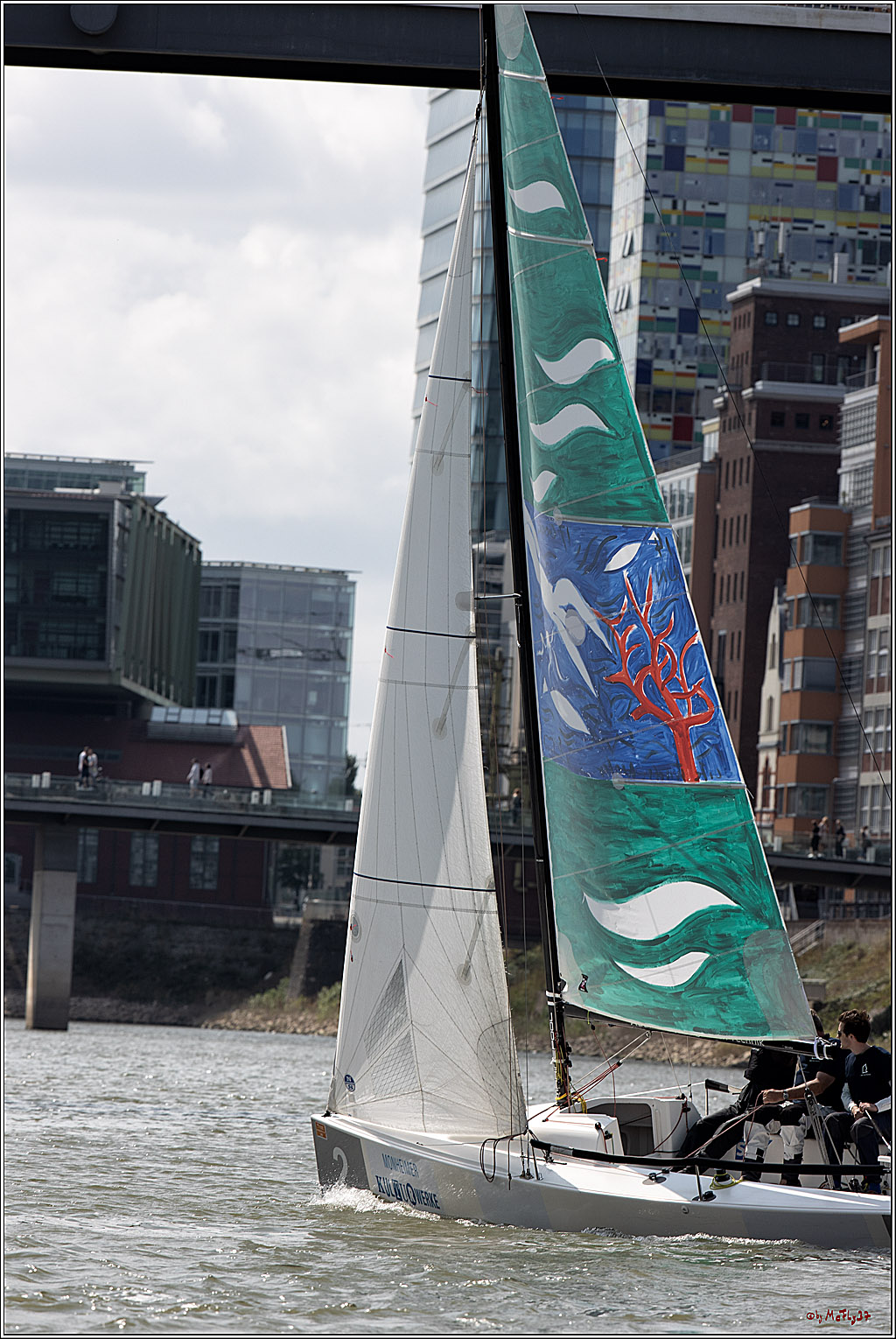 Die Kultur-Regatta Sailing #Art4GlobalGoals - Nachhaltigkeitsziele (Sustainable Develpment Goals / SDGs) der Vereinten Nationen (UN); Monheim - Duesselorfer Yachthafen, 22.08.2021