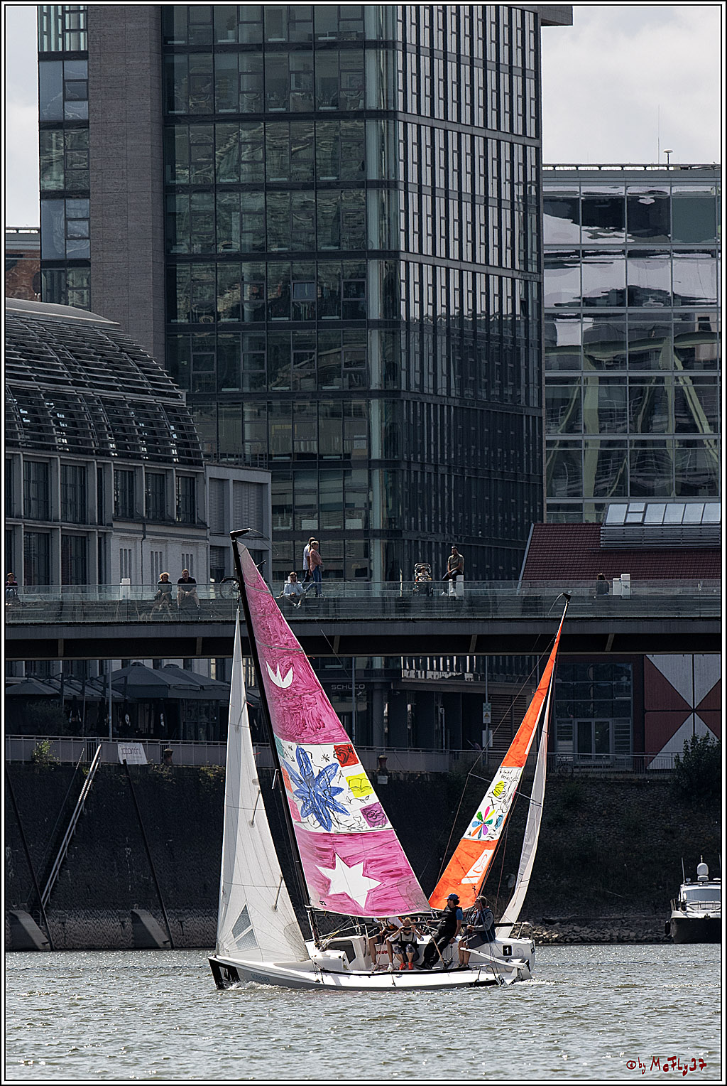 Die Kultur-Regatta Sailing #Art4GlobalGoals - Nachhaltigkeitsziele (Sustainable Develpment Goals / SDGs) der Vereinten Nationen (UN); Monheim - Duesselorfer Yachthafen, 22.08.2021