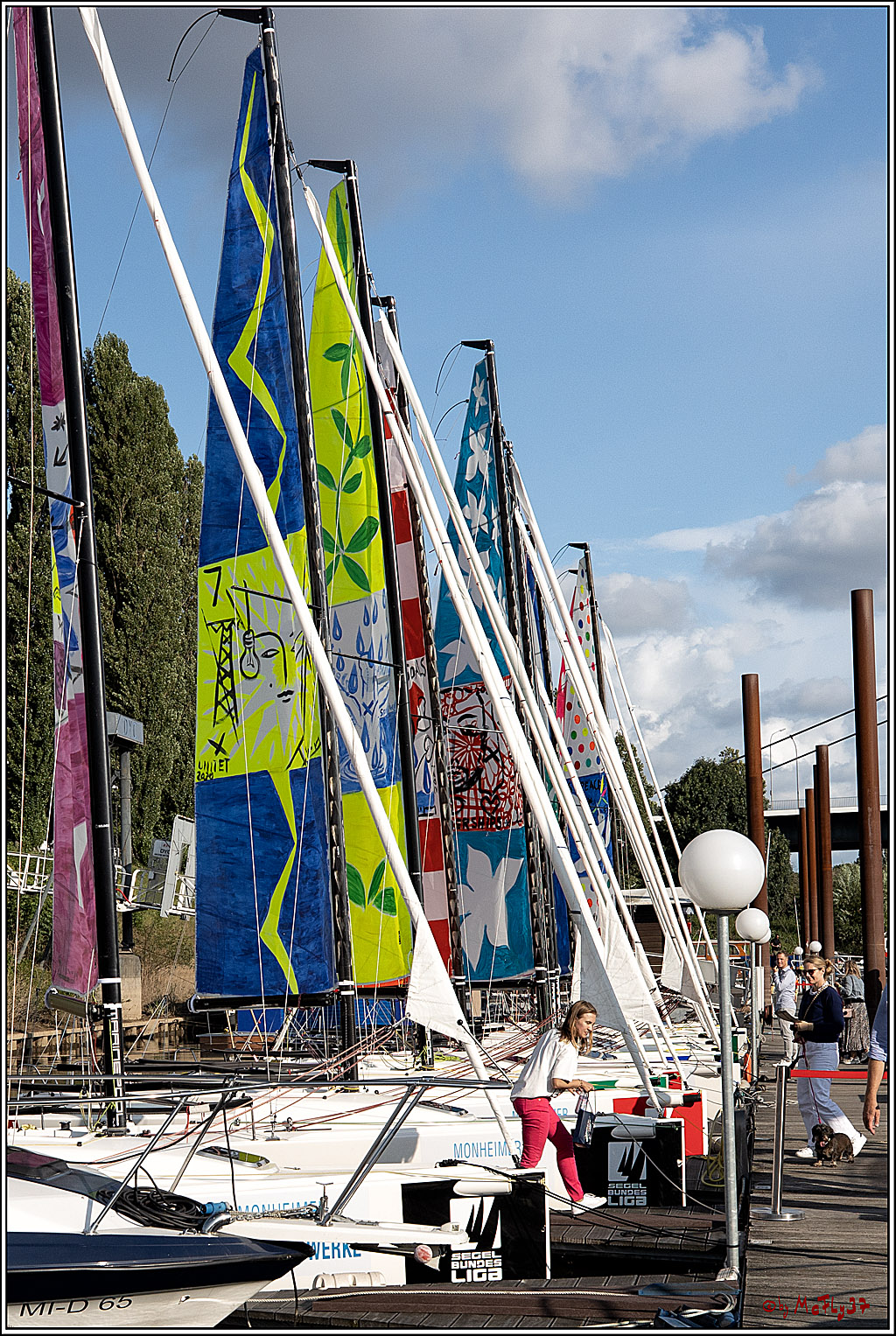 Die Kultur-Regatta Sailing #Art4GlobalGoals - Nachhaltigkeitsziele (Sustainable Develpment Goals / SDGs) der Vereinten Nationen (UN); Monheim - Duesselorfer Yachthafen, 22.08.2021