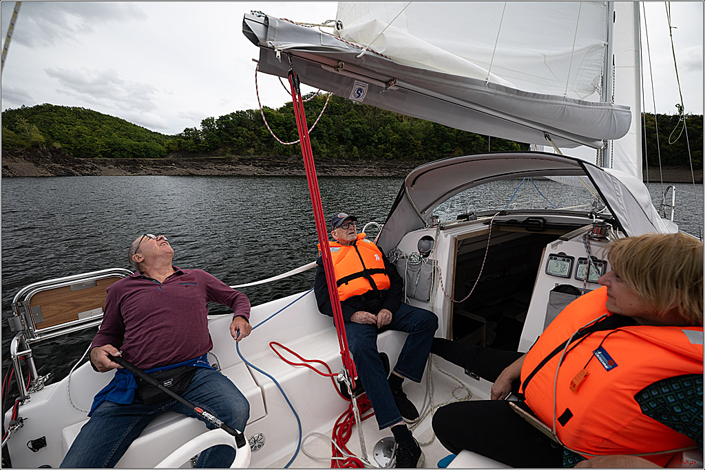 Segeln mit Skipper auf dem Rursee zum 85. von Vatern; Eschauel, 04.09.2025
