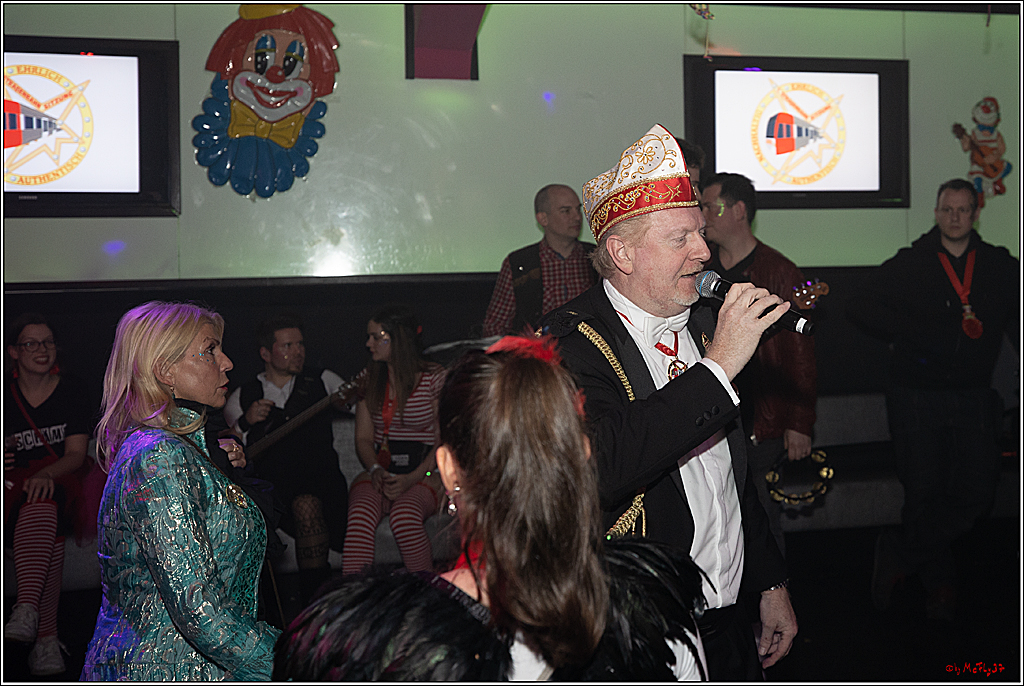 1.Stassenbahnsitzung Rosenmontagszug 2023 - Club Einundfünfzig; Koeln, 20.02.2023