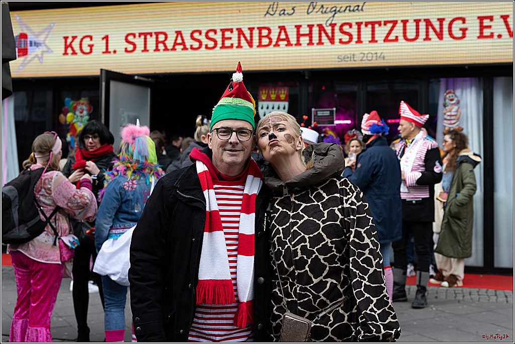 1.Stassenbahnsitzung Rosenmontagszug 2023 - Club Einundfünfzig; Koeln, 20.02.2023