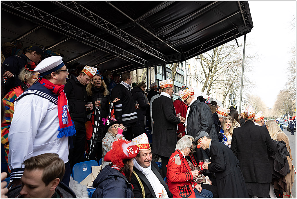 1.Stassenbahnsitzung Rosenmontagszug 2023 - Club Einundfünfzig; Koeln, 20.02.2023