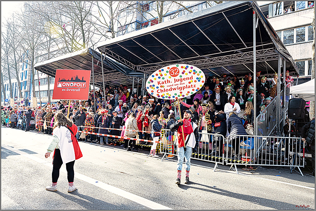 1.Stassenbahnsitzung Rosenmontagszug 2023 - Club Einundfünfzig; Koeln, 20.02.2023