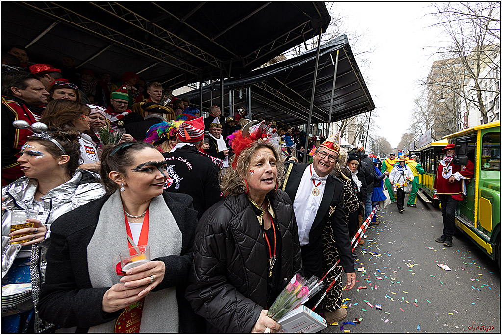 1.Stassenbahnsitzung Rosenmontagszug 2023 - Club Einundfünfzig; Koeln, 20.02.2023