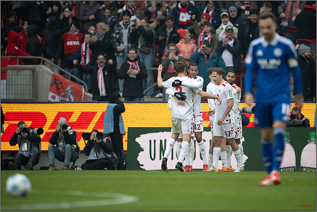 2. Fussball Bundesliga, 1.FC Köln - FC Schalke 04 , 09.02.2025