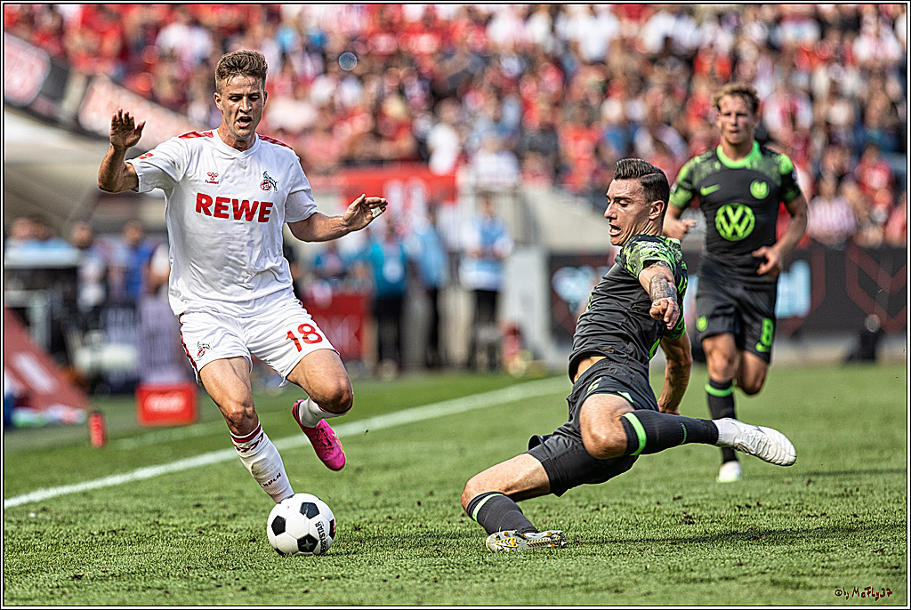 1. Fussball Bundesliga, 1.FC Koeln - VFL Wolfsburg, 26.08.2023