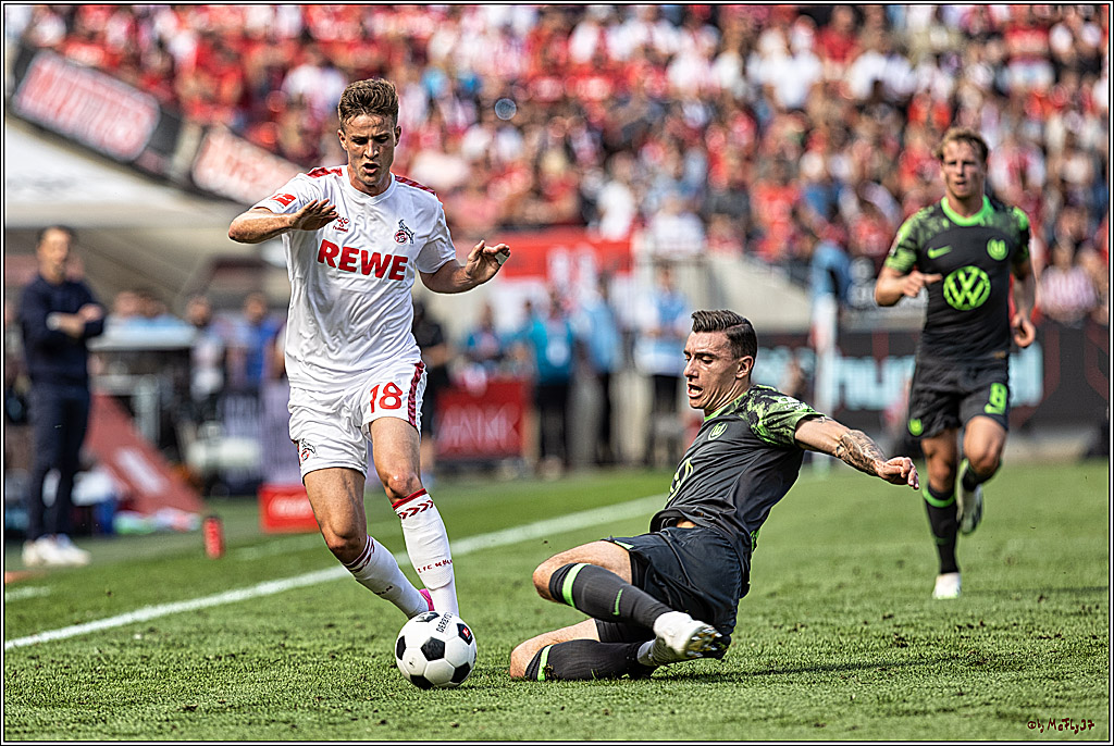 1. Fussball Bundesliga, 1.FC Koeln - VFL Wolfsburg, 26.08.2023