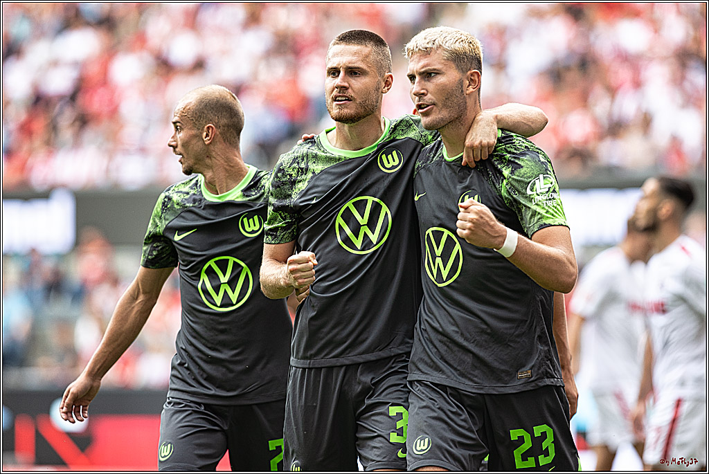 1. Fussball Bundesliga, 1.FC Koeln - VFL Wolfsburg, 26.08.2023