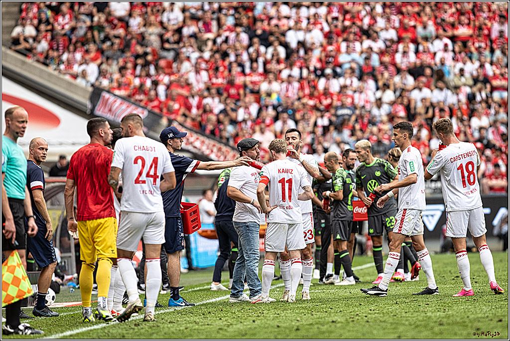 1. Fussball Bundesliga, 1.FC Koeln - VFL Wolfsburg, 26.08.2023