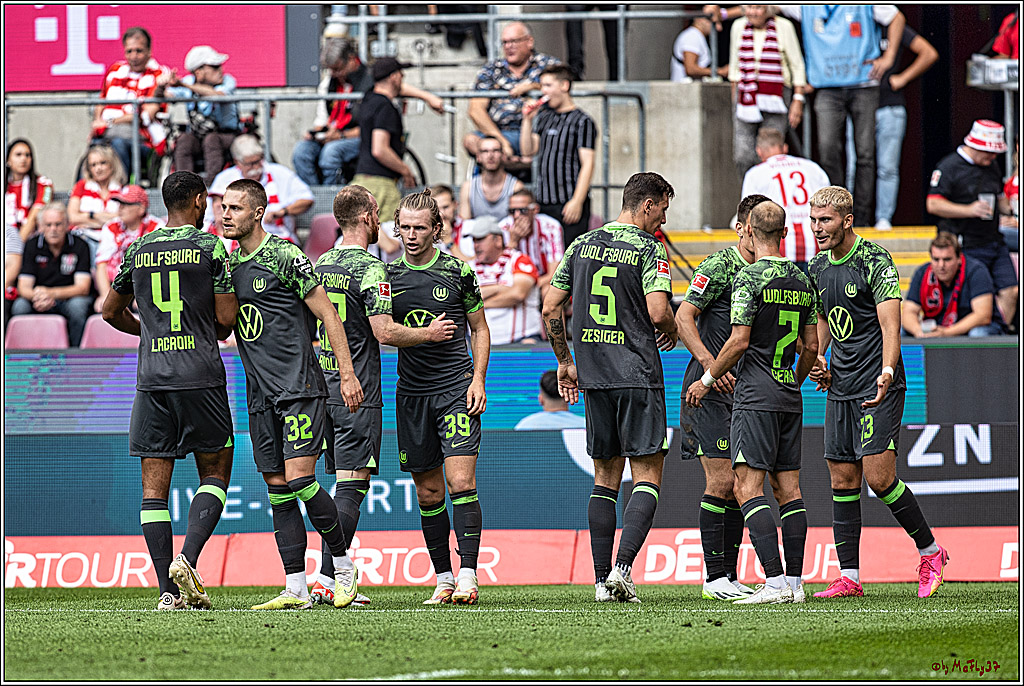 1. Fussball Bundesliga, 1.FC Koeln - VFL Wolfsburg, 26.08.2023