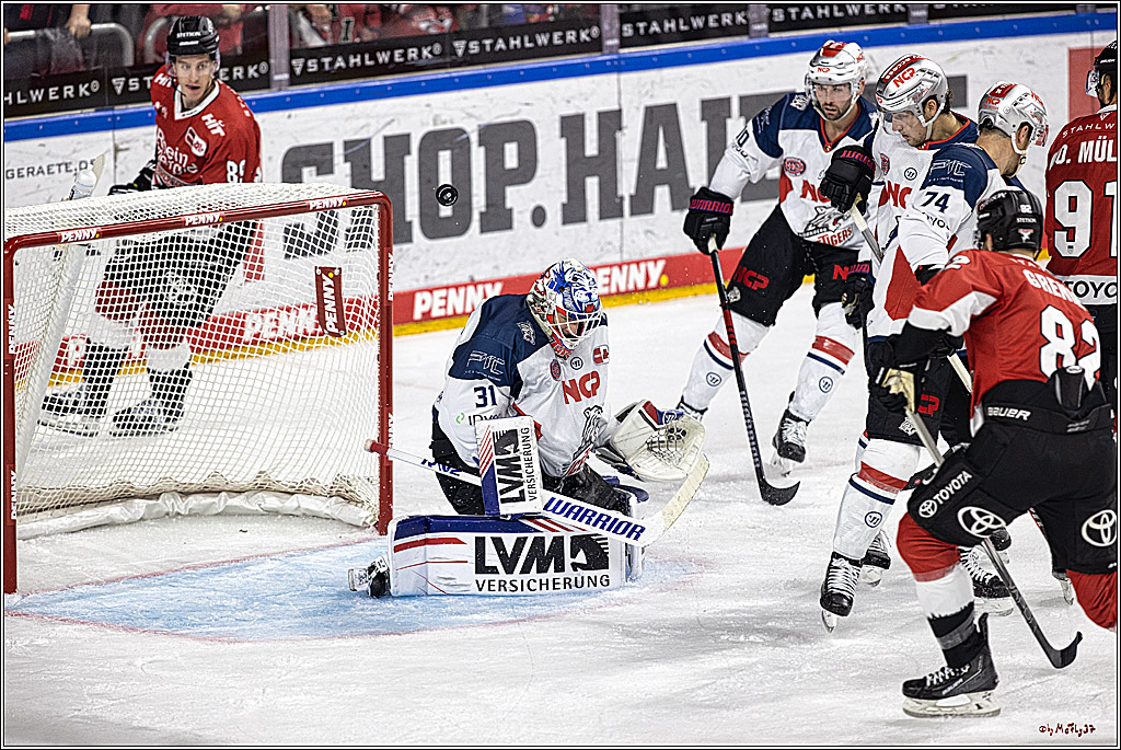 PENNY DEL 1. Koelner Haie - Nuernberg Ice Tigers; Koeln, 15.09.2023