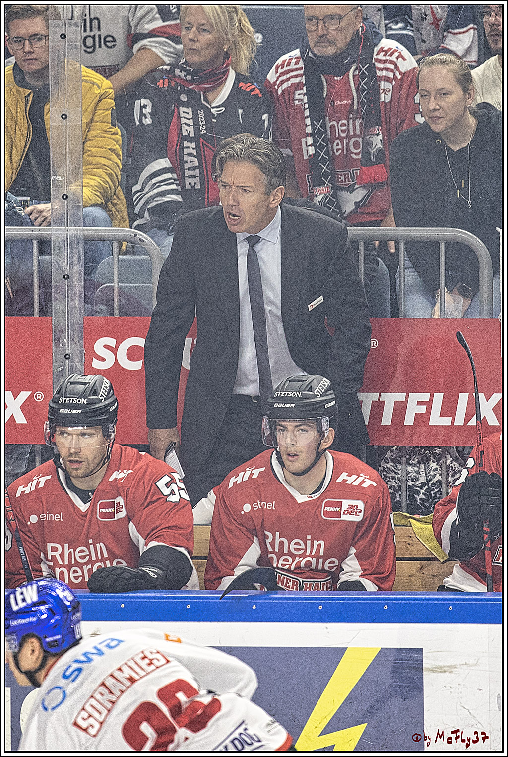 PENNY DEL 1. Koelner Haie - Augsburger Panther; Koeln, 03.10.2023