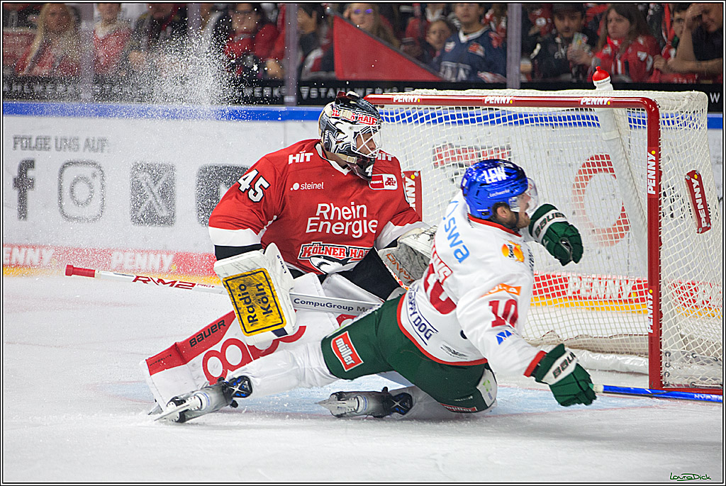 PENNY DEL; Koelner Haie- AEV Augsburg; Koeln, 03.10.2023