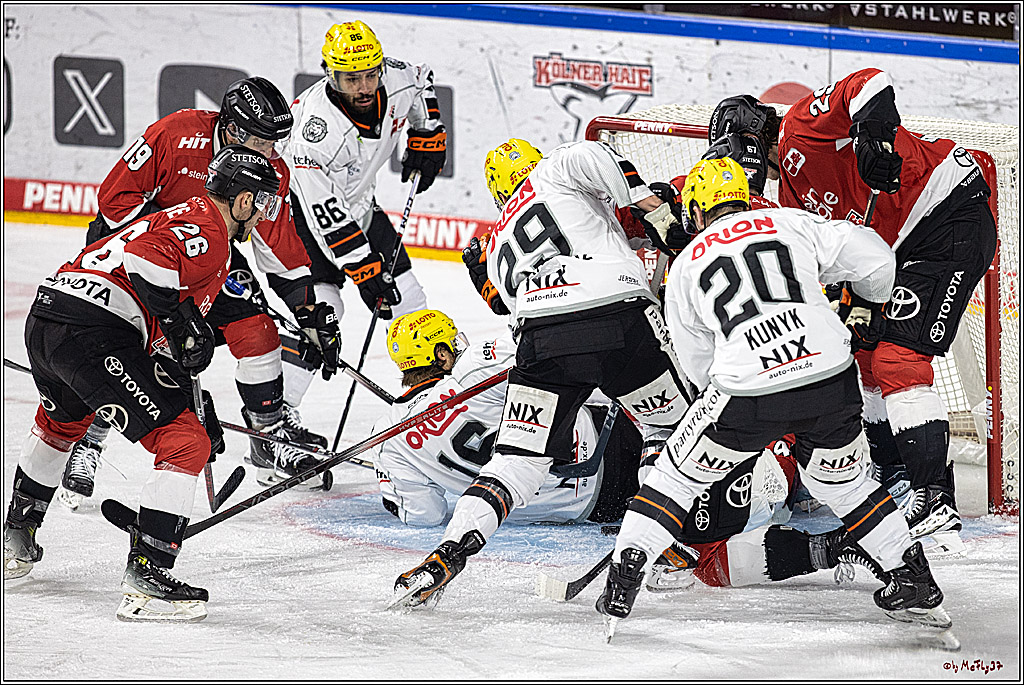 PENNY DEL 1. Kölner Haie - Löwen Frankfurt; Köln, 26.12.2023