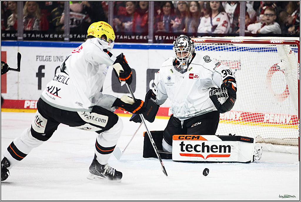 PENNY DEL; Koelner Haie- Loewen Frankfurt; Koeln, 26.12.2023