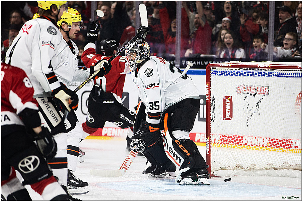 PENNY DEL; Koelner Haie- Loewen Frankfurt; Koeln, 26.12.2023