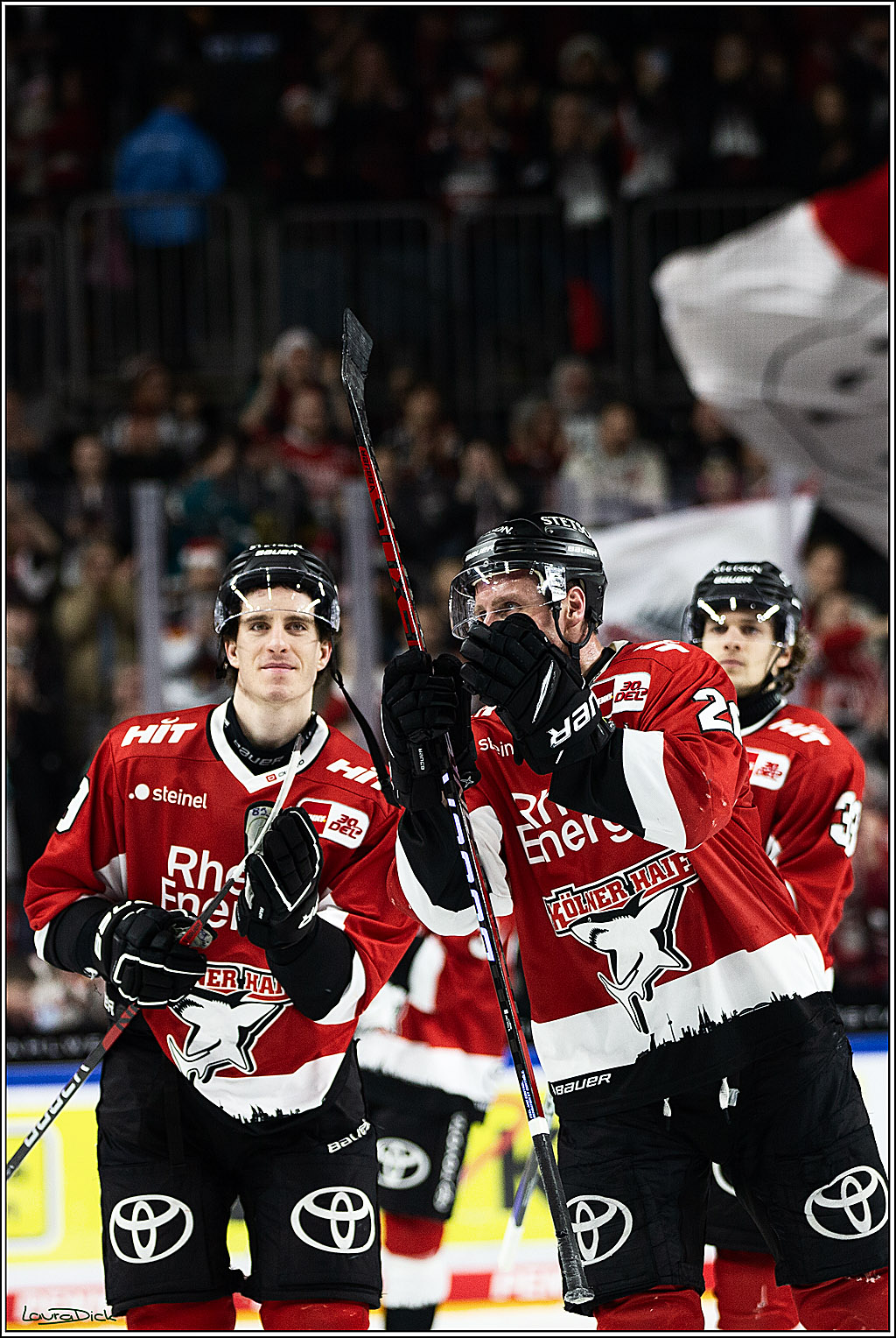 PENNY DEL; Koelner Haie- Loewen Frankfurt; Koeln, 26.12.2023