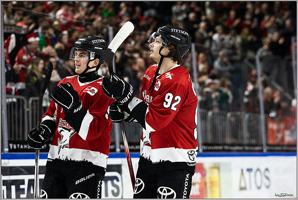 PENNY DEL; Koelner Haie- Loewen Frankfurt; Koeln, 26.12.2023