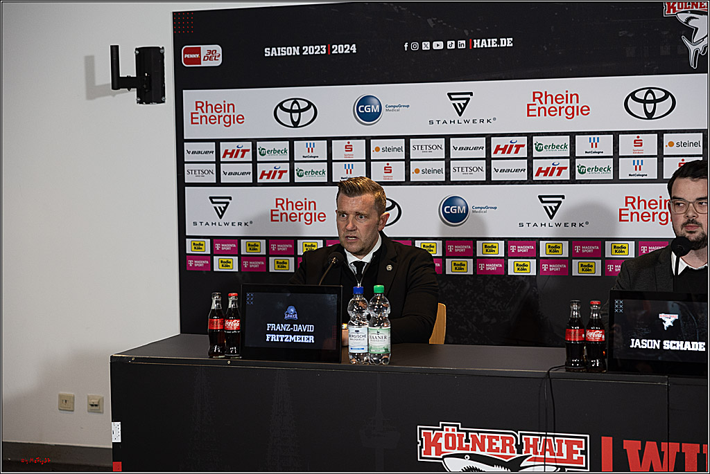 PENNY DEL 1; Kölner Haie - Löwen Frankfurt; Köln, 16.02.2024