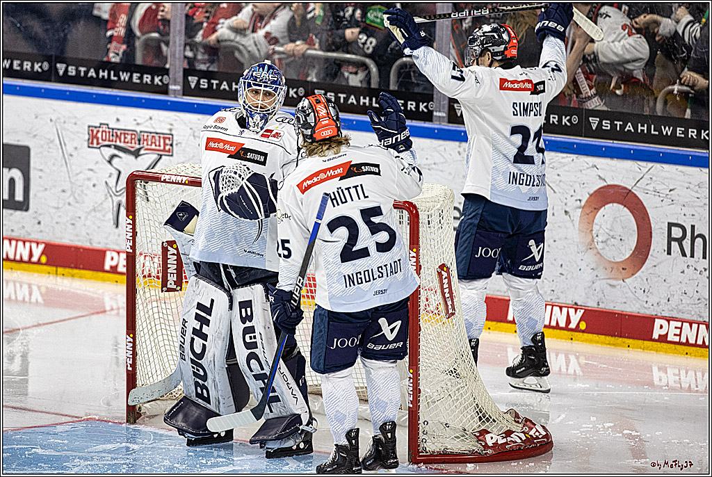 PENNY DEL 1. Playoff-Runde: Kölner Haie - ERC Ingolstadt; Köln, 14.03.2024