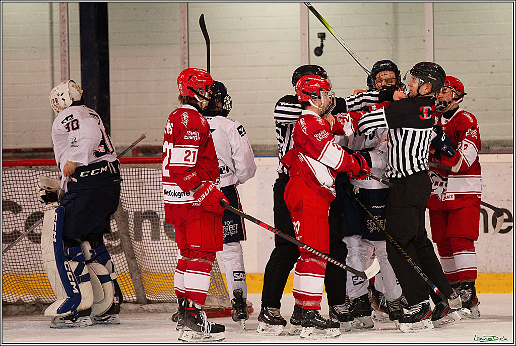 4. Finale Spiel U17 Koelner Junghaie- Jungadler Mannheim; Koeln, 21.04.2024
