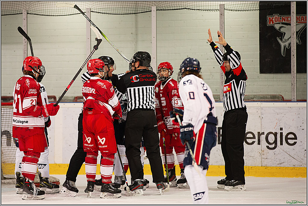 4. Finale Spiel U17 Koelner Junghaie- Jungadler Mannheim; Koeln, 21.04.2024