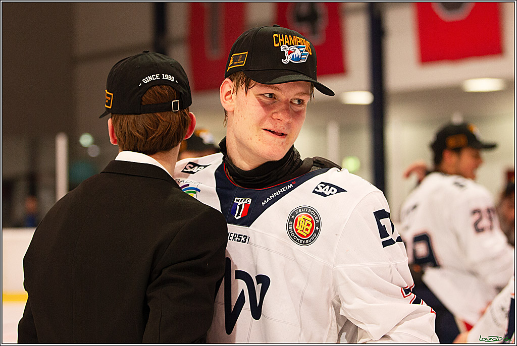 4. Finale Spiel U17 Koelner Junghaie- Jungadler Mannheim; Koeln, 21.04.2024