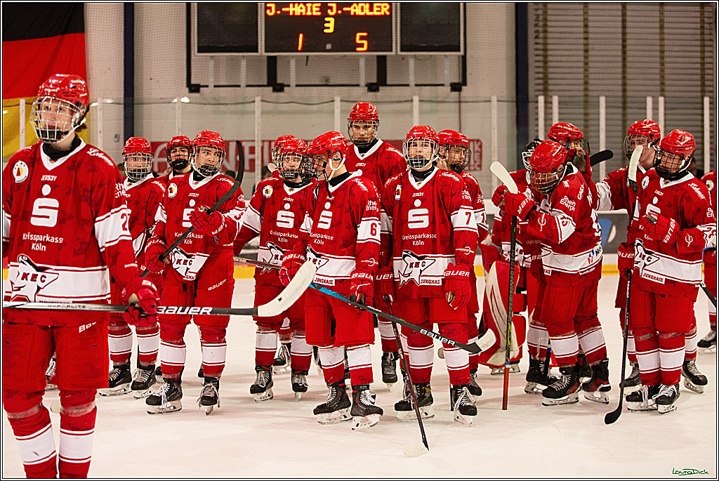 4. Finale Spiel U17 Koelner Junghaie- Jungadler Mannheim; Koeln, 21.04.2024