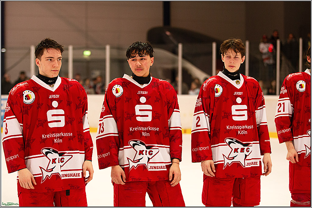 4. Finale Spiel U17 Koelner Junghaie- Jungadler Mannheim; Koeln, 21.04.2024